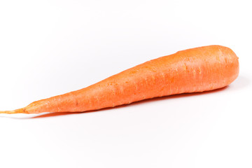 a carrot on a white background