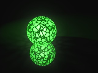 green energy orb