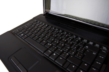 closeup of laptop keyboard