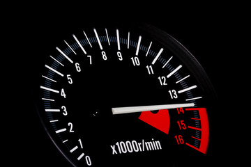 Dashboard of a sports motorbike