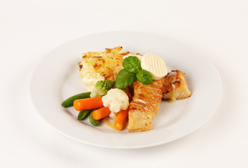 Viktoriabarschfilet mit Kartoffelgratin