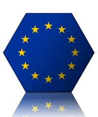union européenne drapeau hexagone european union