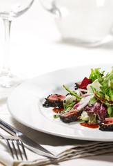 Salad with Tuna and Vegetable Leaf