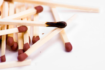 Burnt match