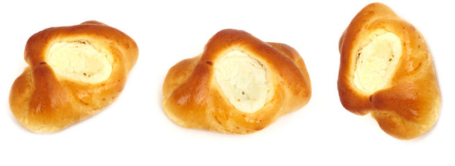 Bun collection cheese isolated.