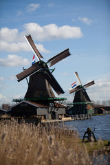 dutch windmill at the zaanse schans