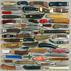 still life with a knives