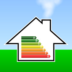 energiesparhaus mit rauch