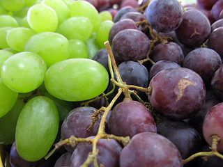 Black and white grapes - Uvas