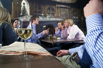 cafe crowd
