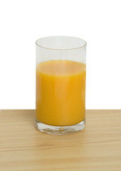 Glass of natural orange juice