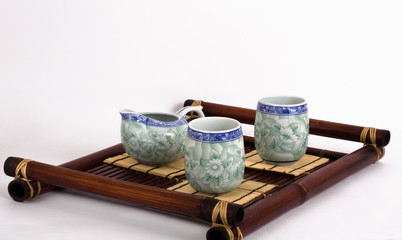 The chinese porcelain tea-things