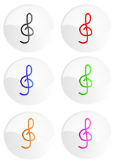 Logos de clés de sol