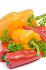 peppers and parsley