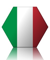italie drapeau hexagone italy flag