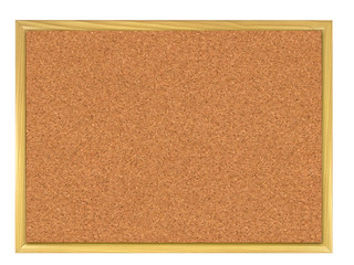 Fototapeta premium Cork board isolated on white.
