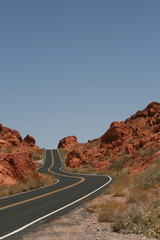 Road in Valley of Fire, Nevada
