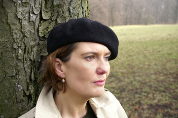 trauernde Frau