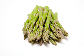 Asparagus on a white studio background