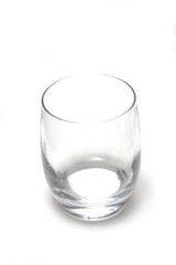 tumbler glass on a white background.