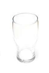 Empty glass isolated ona white studio background.