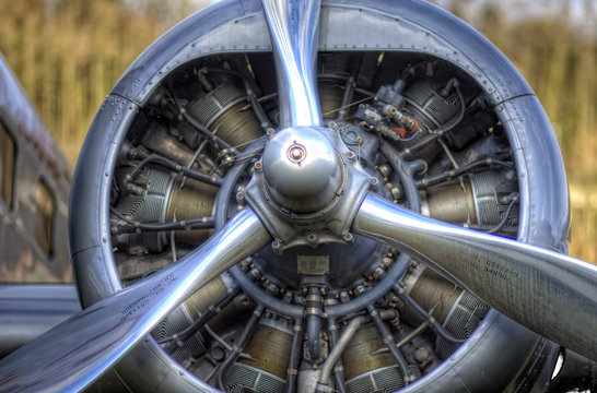 Vintage aircraft propeller