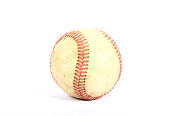 baseball over white background