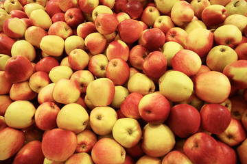 red apples in the box