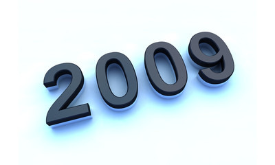 2009 3d zahlen zeichen sign