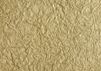 Golden Wrinkled Background