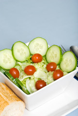 tossed salad closeup