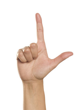 hand  by forefinger pointing