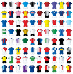 football shirts - obrazy, fototapety, plakaty