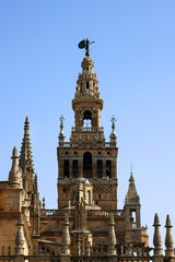 Fototapeta na wymiar Giralda, Sewilla, Hiszpania, fragment