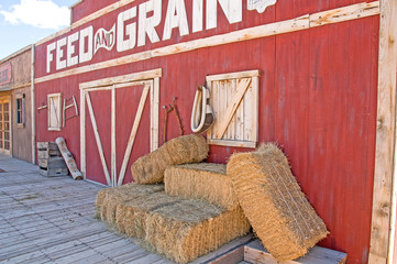 Country feed and grain store