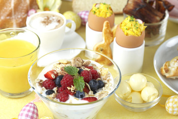 osterfrühstückstisch