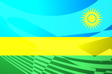 Fototapeta na wymiar Flag of Rwanda