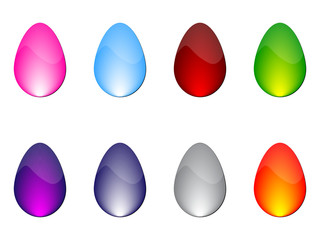 Easter eggs vector illustration