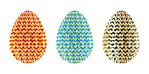 Abstract easter eggs vector illustration