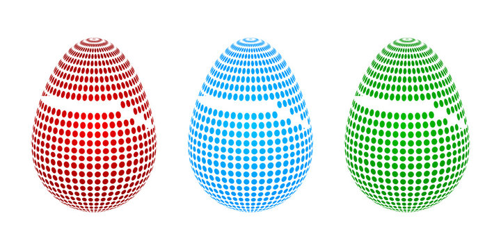 easter eggs vector illustration