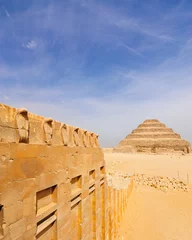 Gordijnen Saqqara pyramid © Eishier