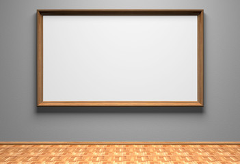 Blank picture on the wall