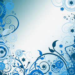 Beautiful white blue backround