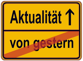 Aktualität - von gestern