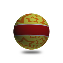 3D ball orange
