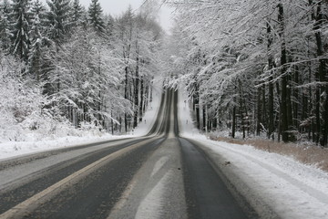 Fototapeta premium Schneechaos