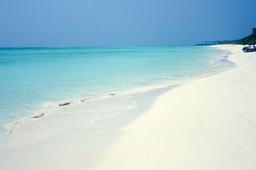tropical  beach at the Agatti island