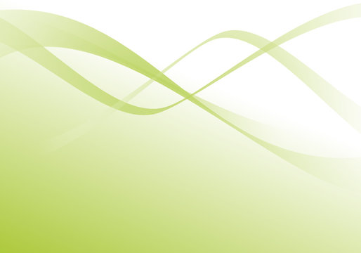 d&eacute;coration vectoriel vert - green curves - vector shape