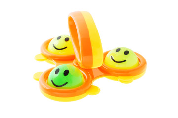 Smiley infant rattle