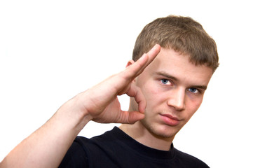 Fototapeta premium Man show OK